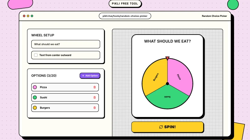Random Choice Picker for Fair Decisions